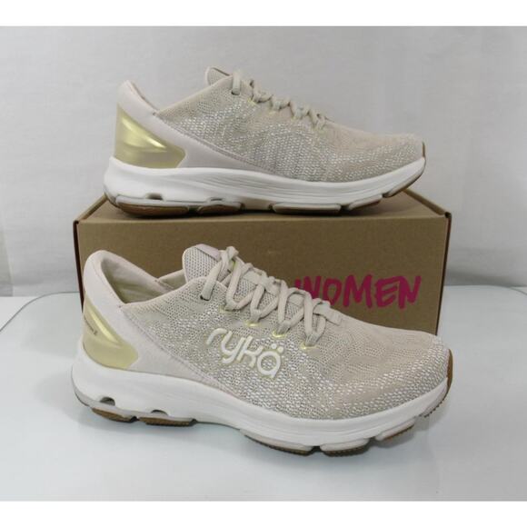 Women's Ryka Devotion X Lace Up Walking Shoes Sneakers French Beige Size 7 W - Picture 3 of 10